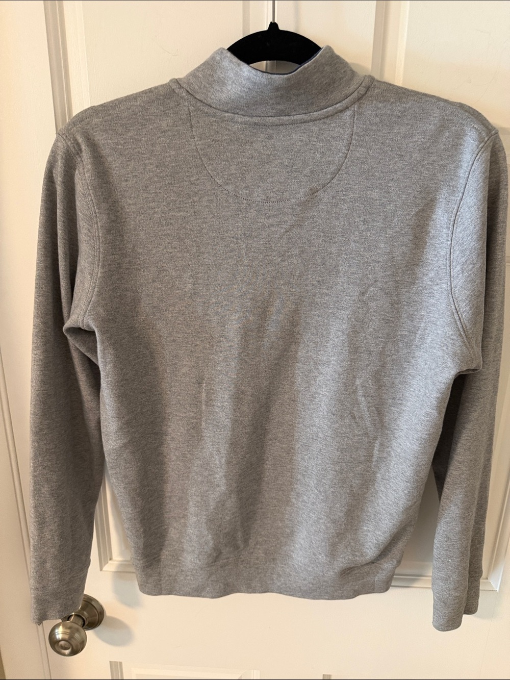 Boys Vineyard Vines Saltwater Heather Gray Quarter-Zip Pullover Cotton Large - Picture 4 of 5